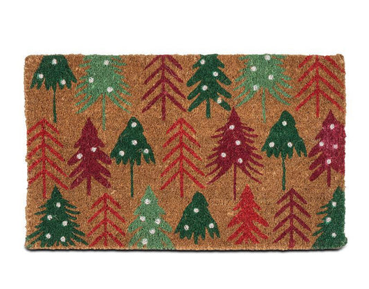 Festive Christmas Tree Doormat