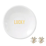 Ceramic Ring Dish with Earrings