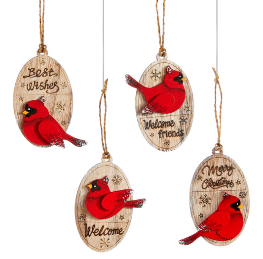 Cardinal Ornaments Assorted