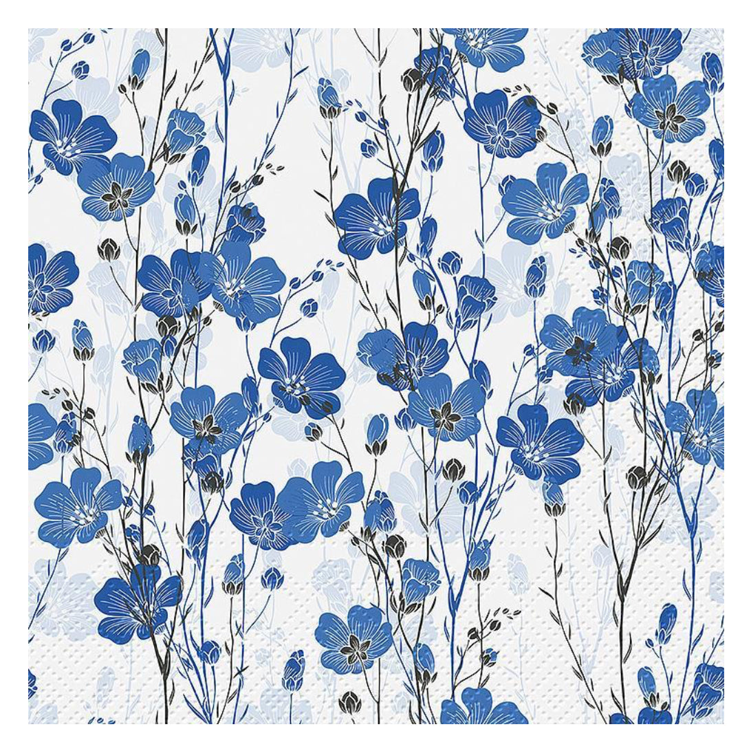 Napkin 20 Pack - Blue Floral