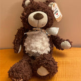 Brown Stuffed Bear With Polka Dot Bow