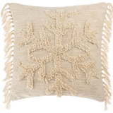 White Snowflake Pillow