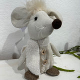 Plush Sitting Mouse