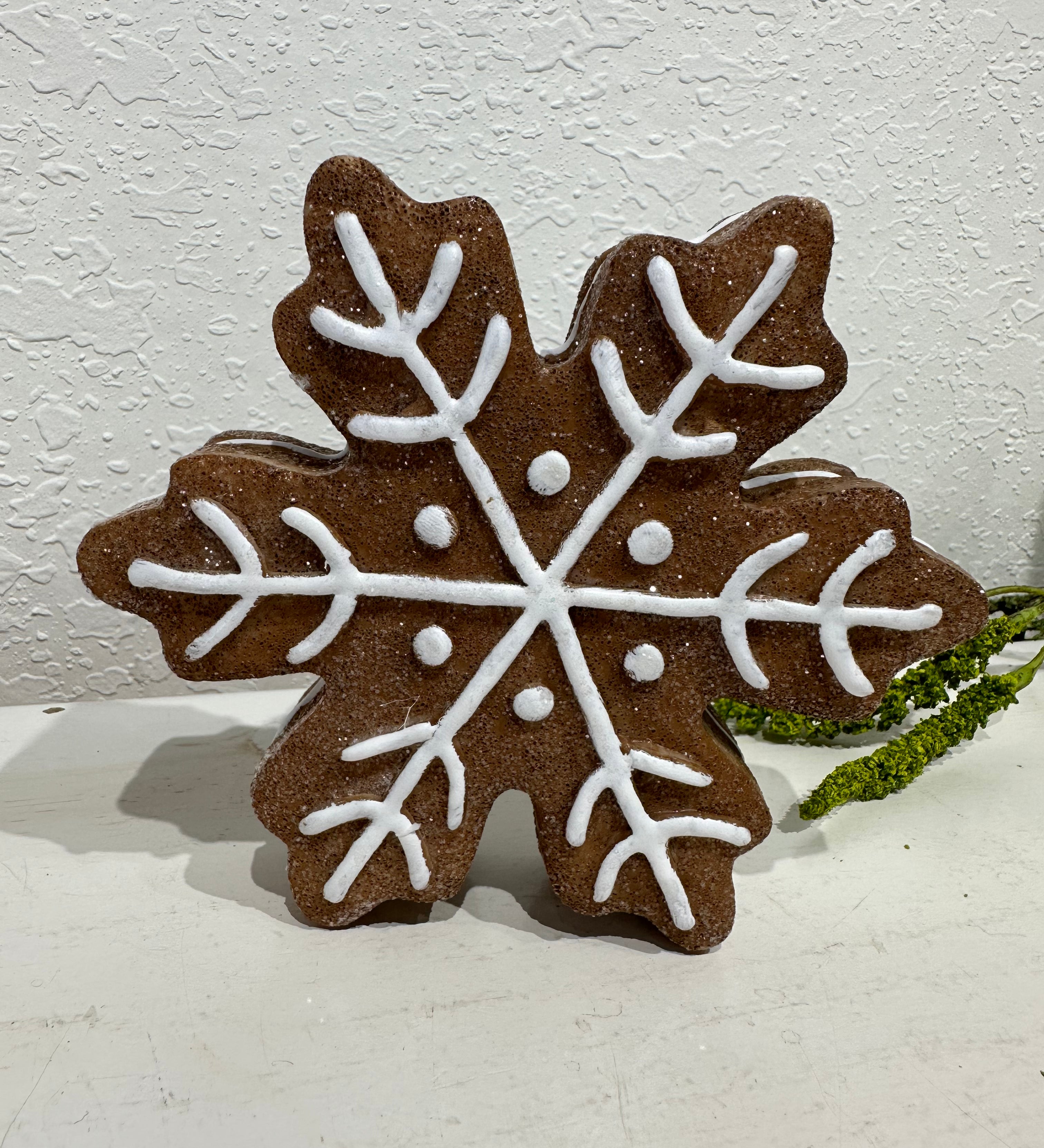 Gingerbread Snowflake Decor