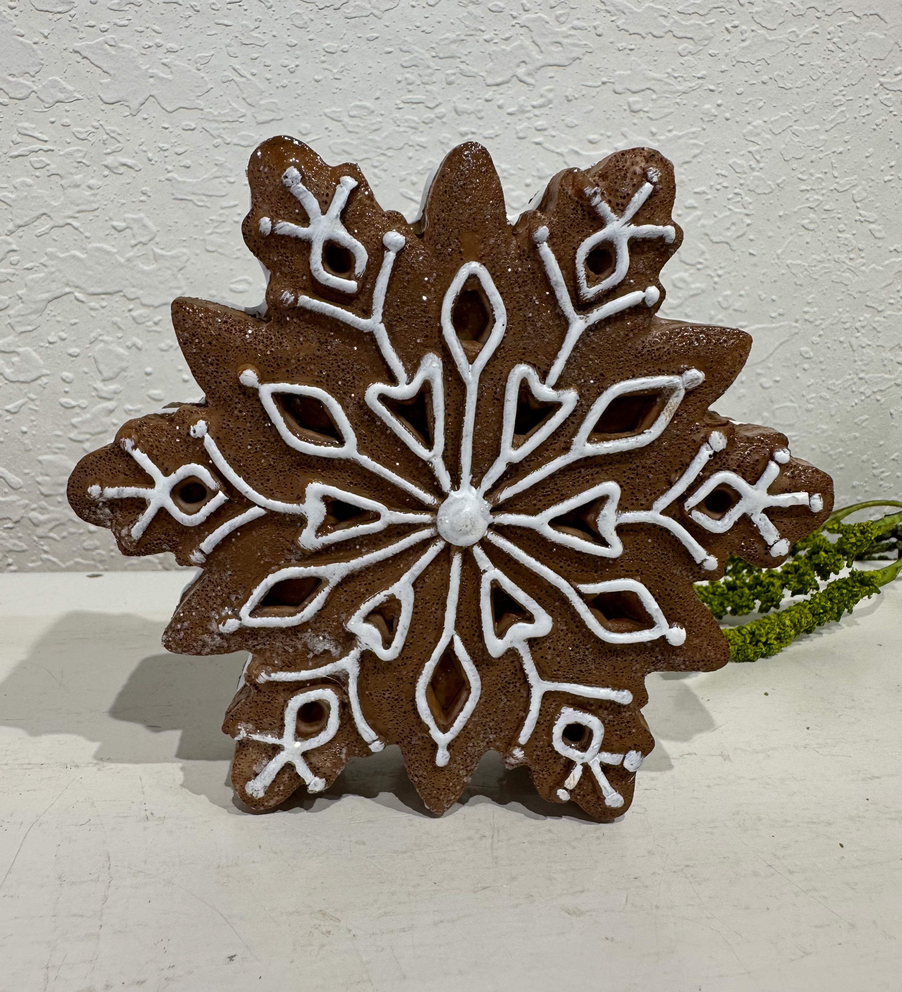 Gingerbread Snowflake Decor