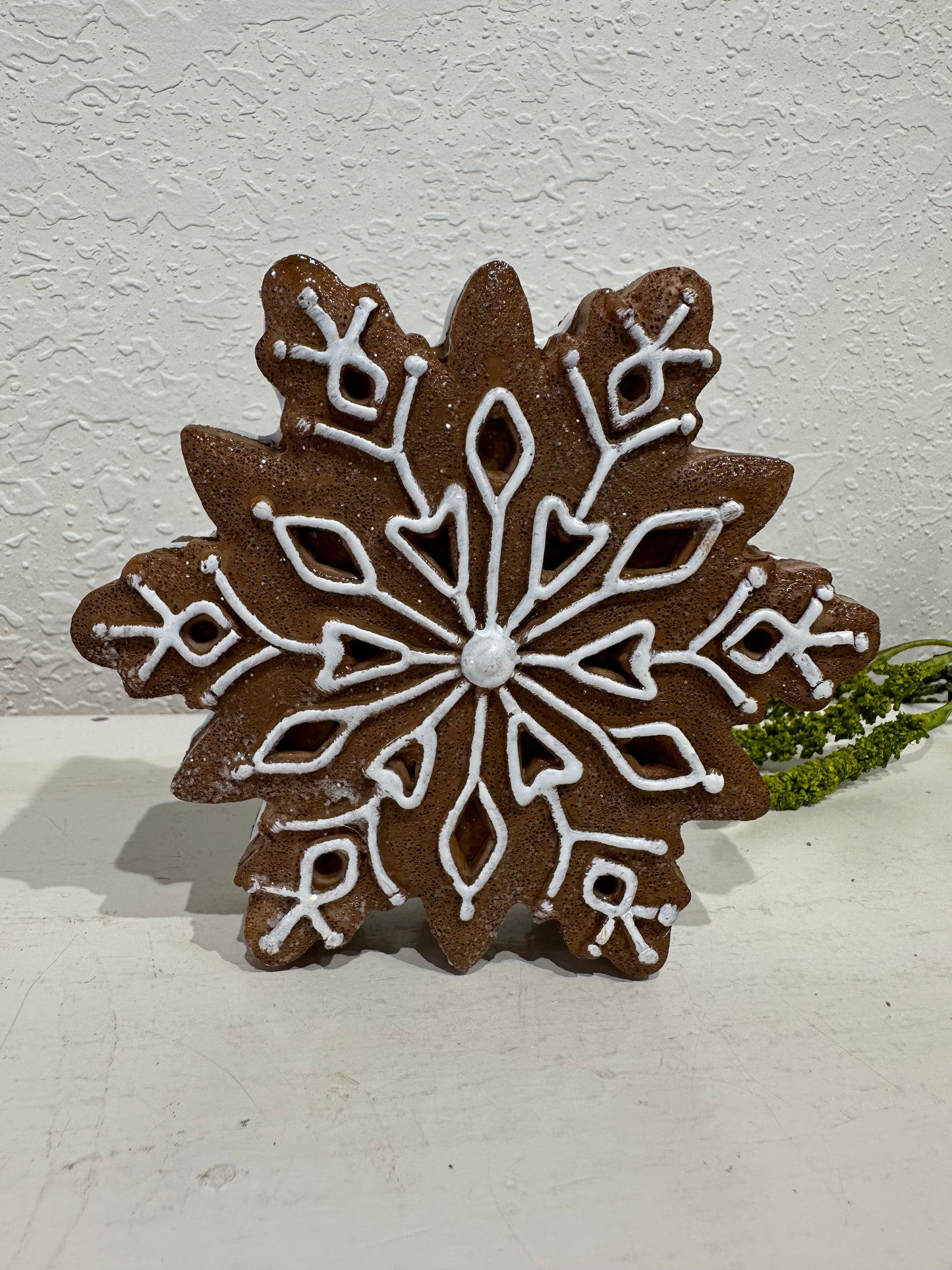 Gingerbread Snowflake Decor