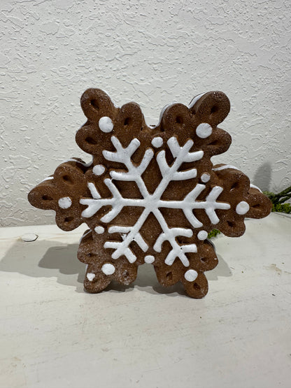 Gingerbread Snowflake Decor