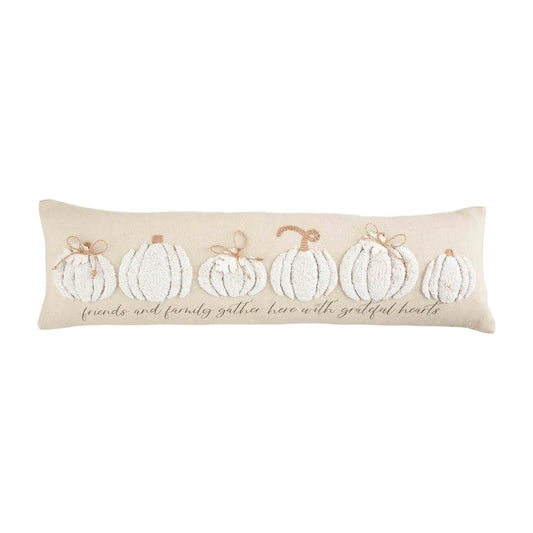 White Tufted Pumpkin Pillow