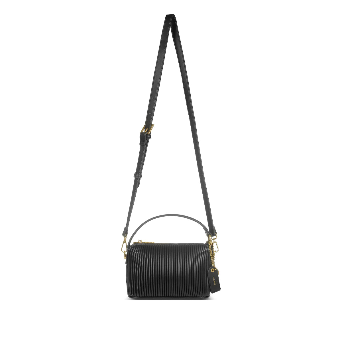 Ella Crossbody - Black Pleated