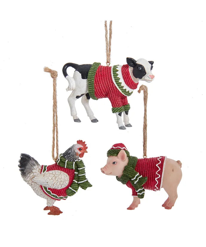 Farm Animal Ornaments