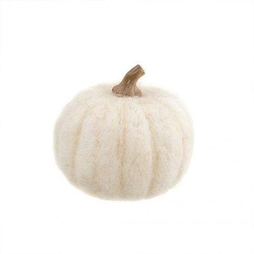 Felt Pumpkin - White