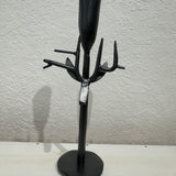 Reindeer Forged Candlestick - Gunmetal Grey