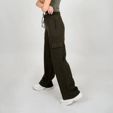 Willa Wide Leg Pant - Dark Green