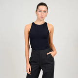 Roxanne Crewneck Bodysuit - Black