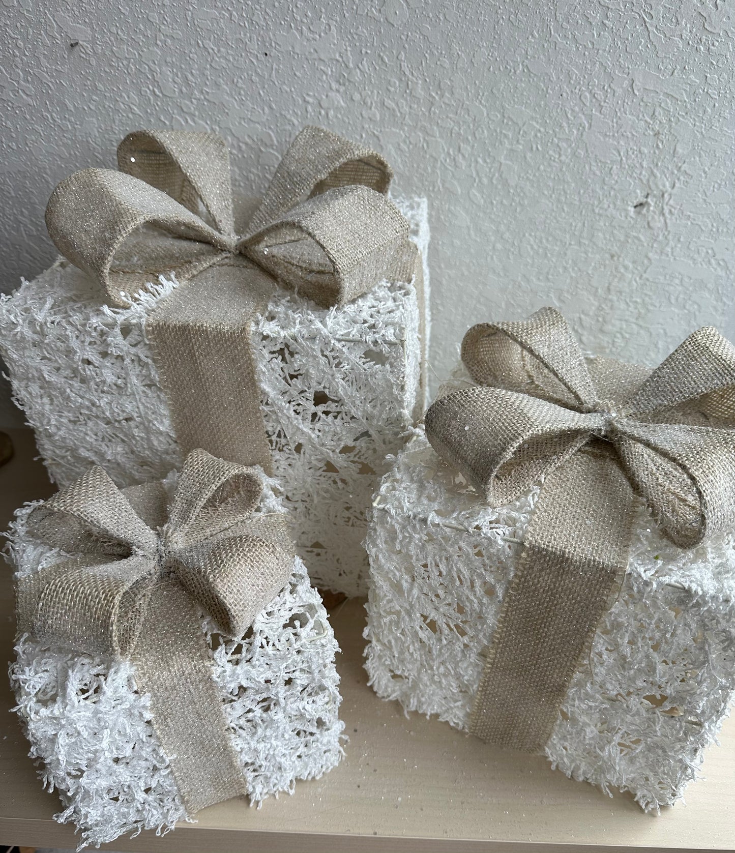 Neutral Gift Box Decor