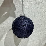 Blue Glitter Ornament