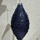 Blue Glitter Ornament