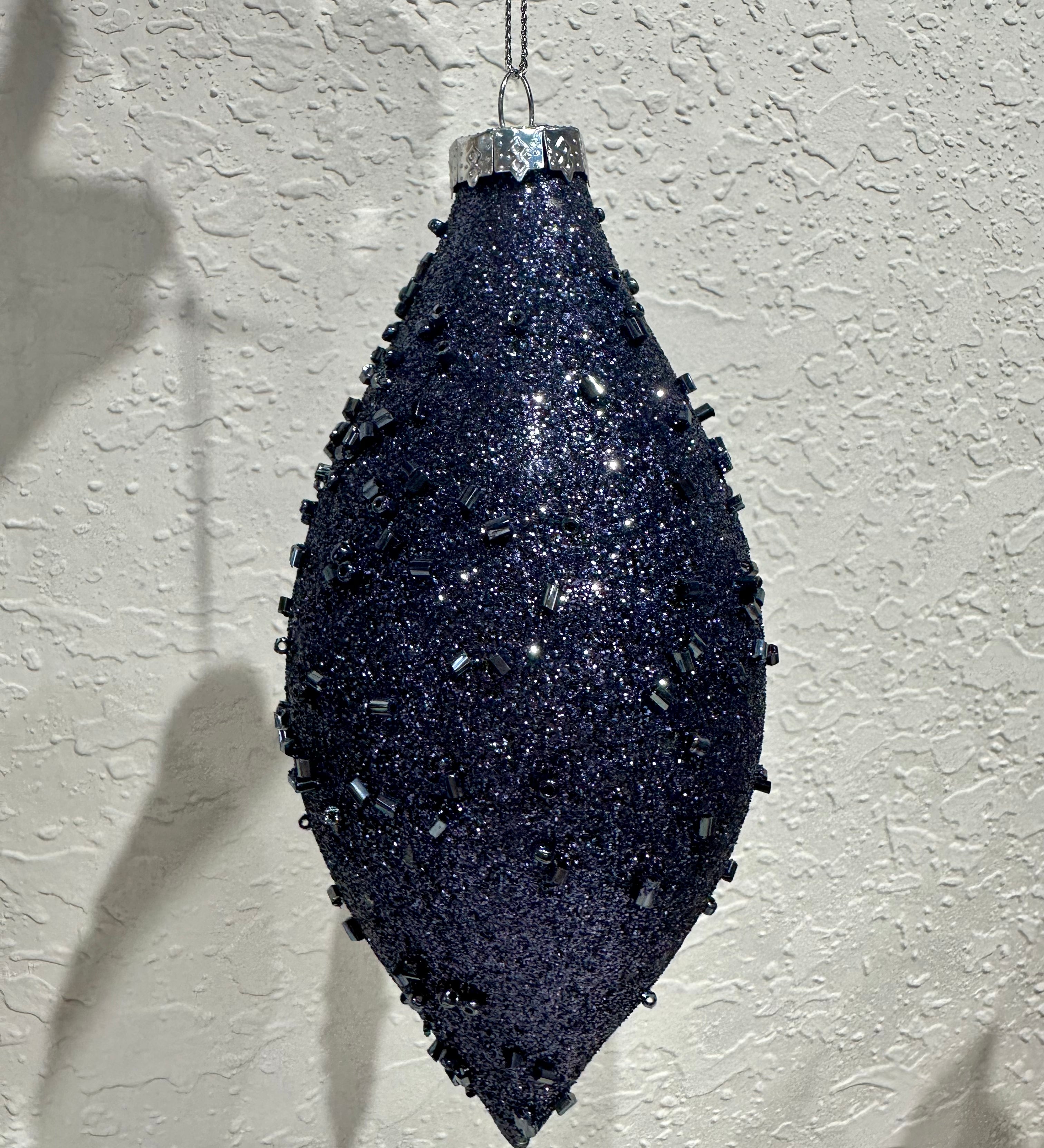 Blue Glitter Ornament