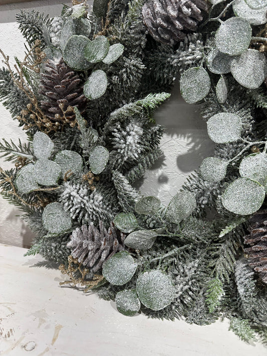 Gold Glitter Wreath