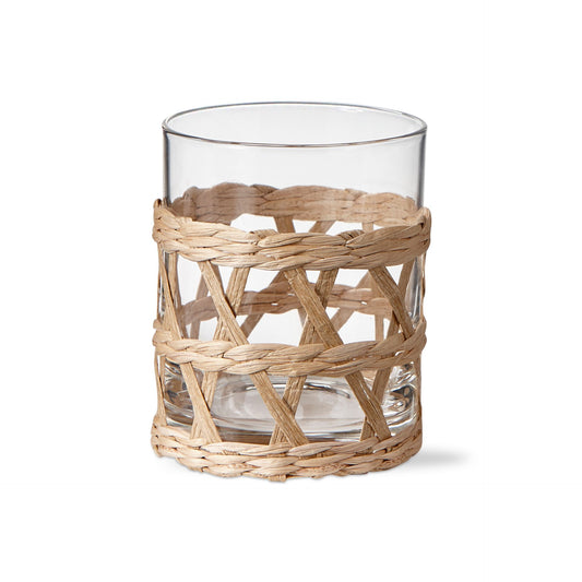 Rattan Old Fashioned Glass