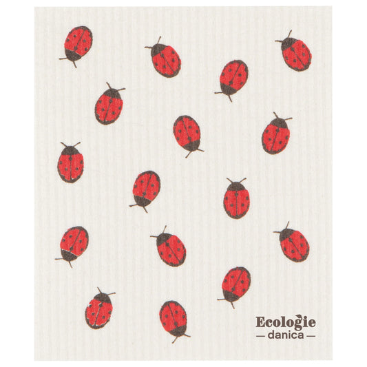 Ladybug Swedish Dishcloth
