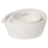 Ivory Stoneware Measuring Cup Set of 4