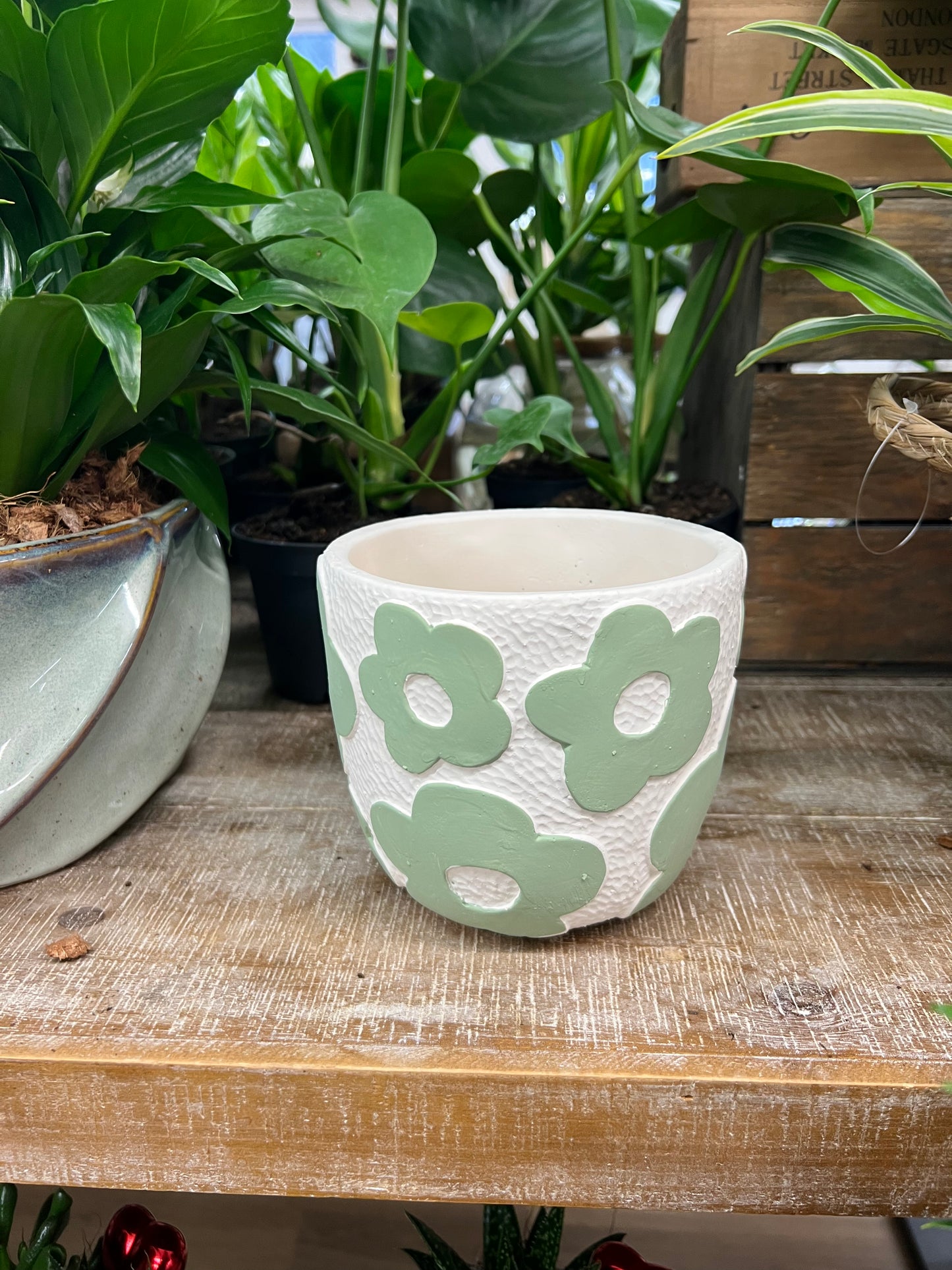 Medium Green Flower Planter