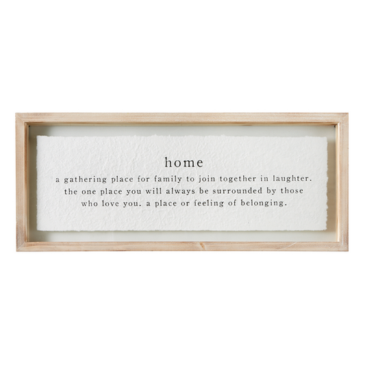 Home Definition Framed Wall Art