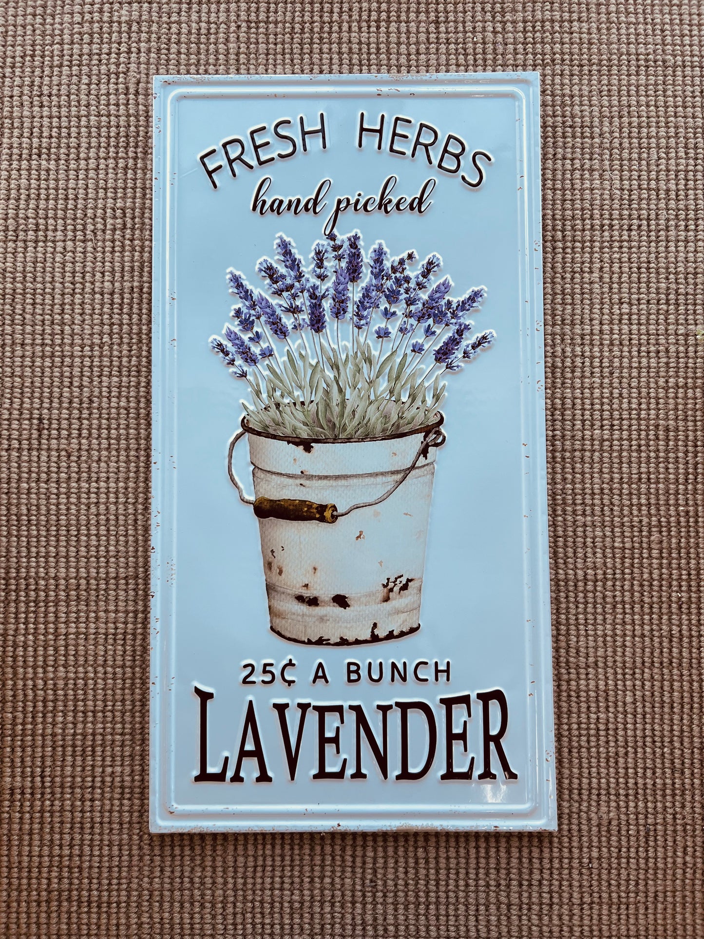 Lavender Wall Sign