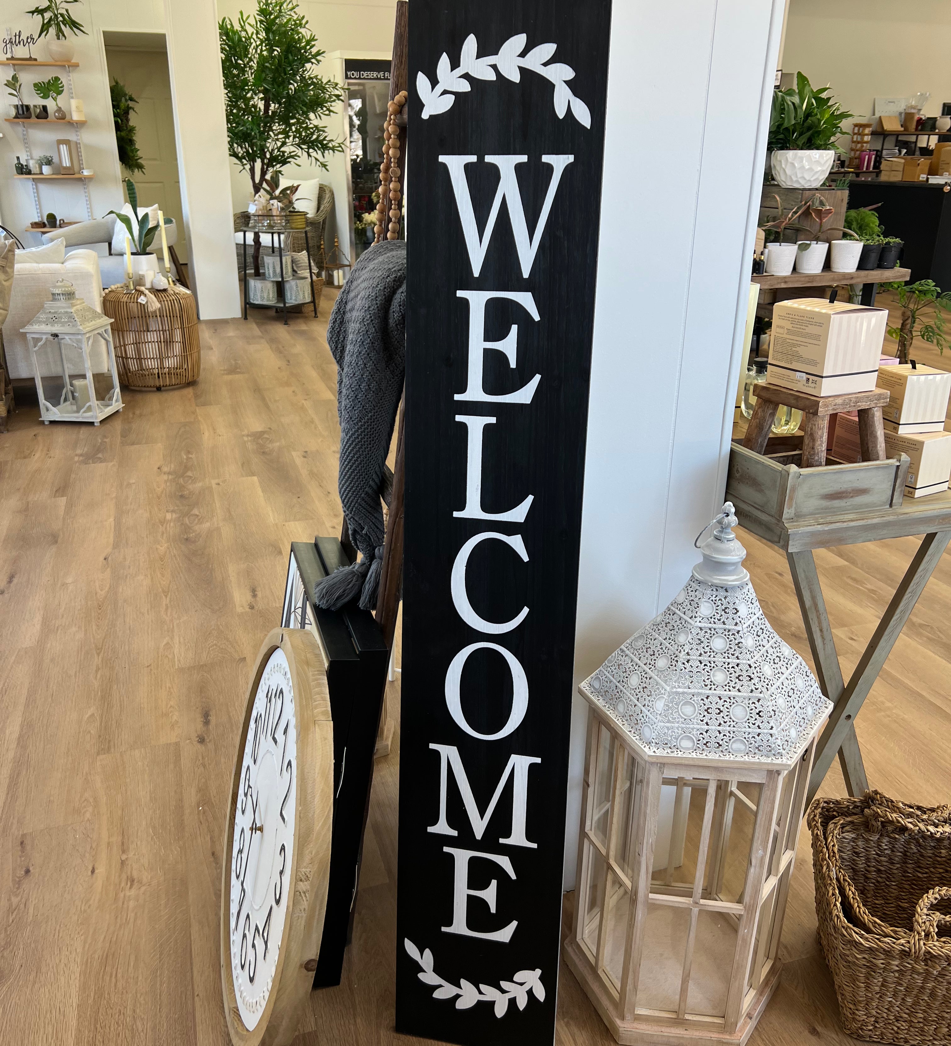 Reversible Porch Welcome Sign