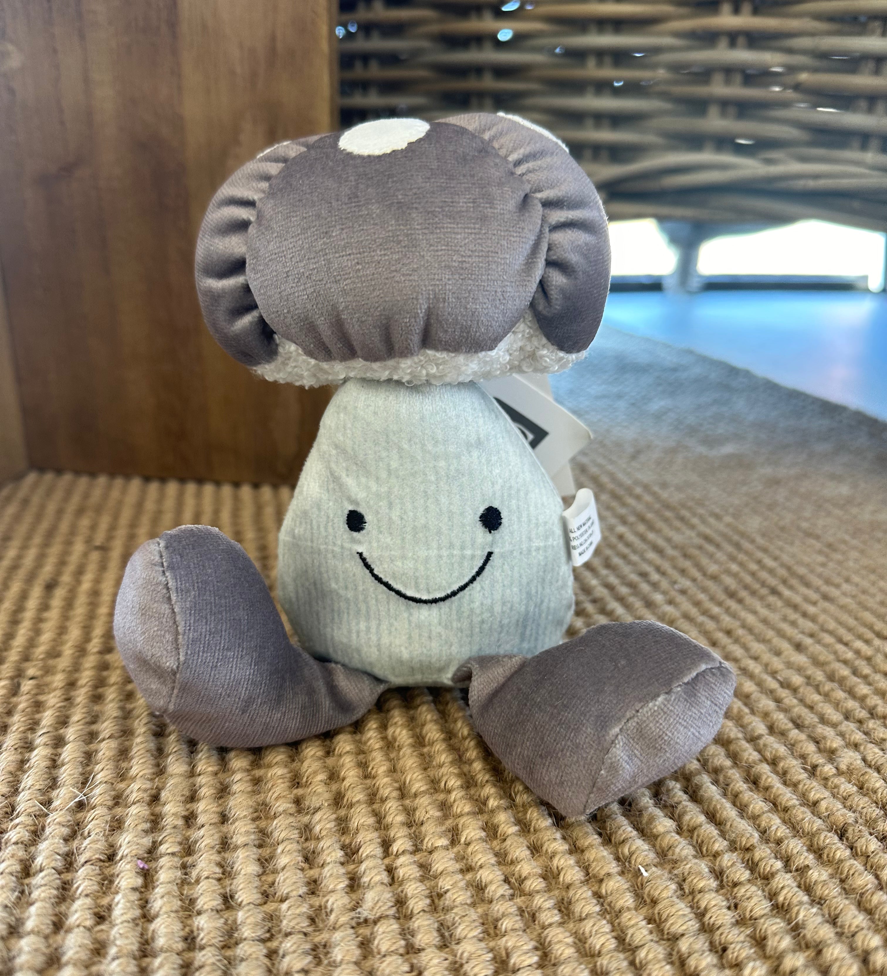 Plush Shelf Sitting Mushroom