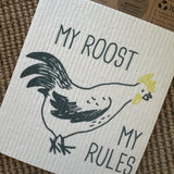 My Roost My Rules Reusable Dishcloth Set of 2