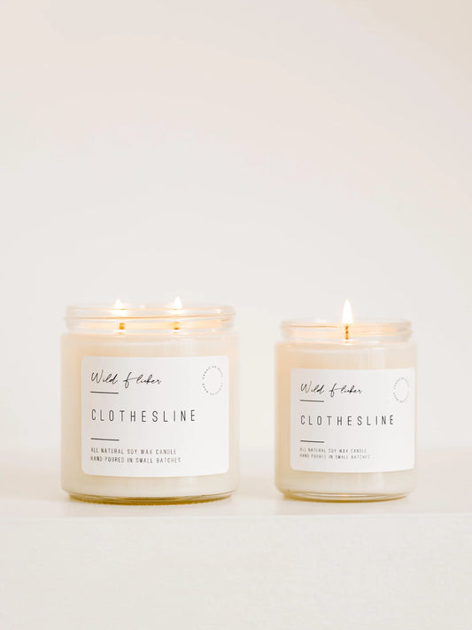 Clothesline Soy Wax Candle