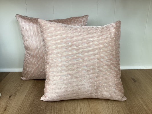 Pink Metallic Pillow