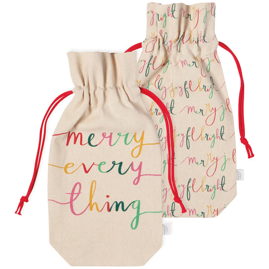 Merry Everything Wine Bags - Set of 2