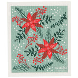 Poinsettia Swedish Dishcloth