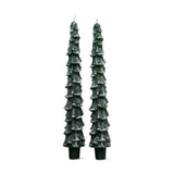 Spruce Taper Candles Set/2 Hunter Green