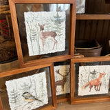 Assorted Woodland Framed Hanging Photos