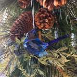 Blue Cardinal Kissing Krystal’s Ornament