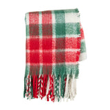 Red and Green Throw Blanket