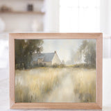 VINTAGE LE CHEMIN DU RETOUR PINE FRAMED ART