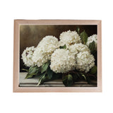 VINTAGE HYDRANGEAS PINE FRAMED ART