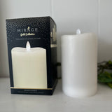 Cream Flameless Candle 3.75” x 6”