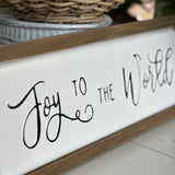 Joy to the World Framed Sign