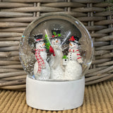 3 Snowmen Snow Globe
