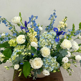 Deep Blue Hues Arrangement