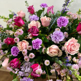 Lavender Tribute Casket Spray