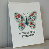 With Deepest Sympathy Butterfly Card