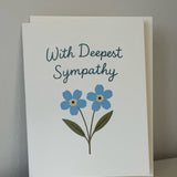 Sympathy Forget Me Nots Card