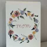 Mom Floral Wreath Card